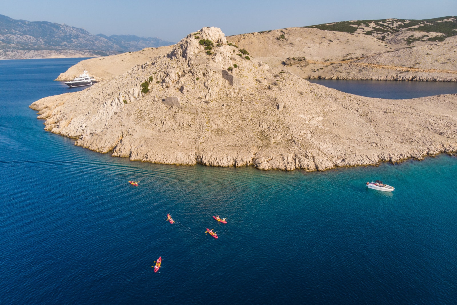 Kajaking auf dem Meer – im Velebit Kanal